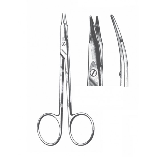 STEVENS FINE SCISSOR BL/BL CVD 11.5CM