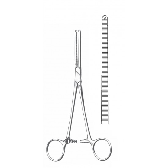 KOACHER (OCHSNER) FORCEP 1X2 STR 24CM