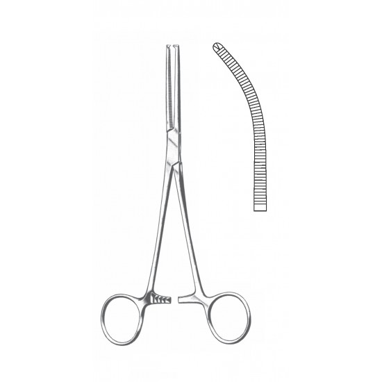 KOACHER (OCHSNER) FORCEP 1X2 CVD 18CM