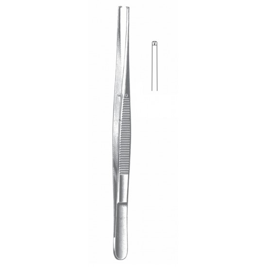 POTTS-SMITH TISSUE FORCEP 1X2 TEETH 21CM