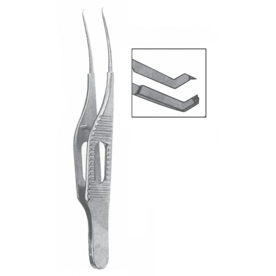 COLIBRI MICRO TISSUE FORCEP 1X2 TEETH EXTRA DELICATE WITH TYING PLATFORM