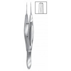 CASTROVIEJO MICRO TISSUE FORCEP 1X2 TEETH 0.12mm, 11CM