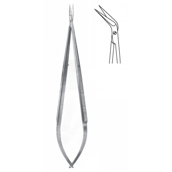 MICRO SPRING SCISSOR ANGULAR CVD. 18.5CM