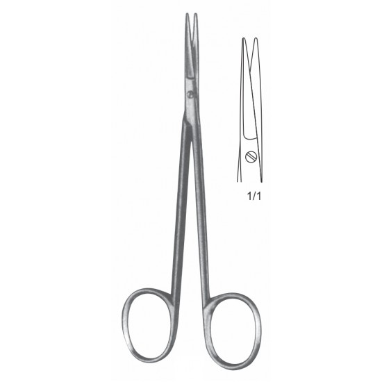 KNAPP MICRO SCISSOR BLUNT STR 12CM