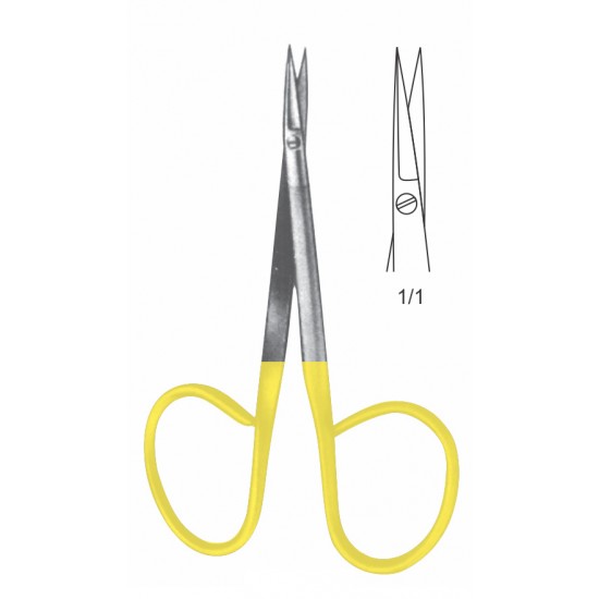 TC RIBBON IRIS SCISSOR SMALL BLADE STR 9.5CM