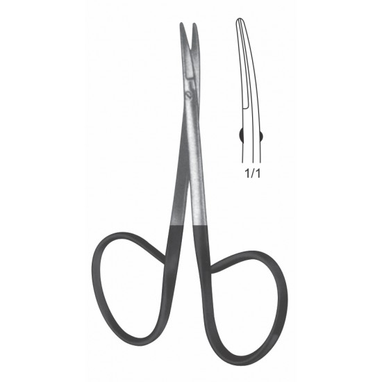 SUPER CUT RIBBON IRISS SCISSOR BLUNT TYPE CVD 9.5CM