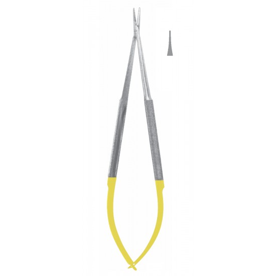 TC BARRAQUER MICRO NEEDLE HOLDER SMOOTH STR WITHOUT LOCK 18CM