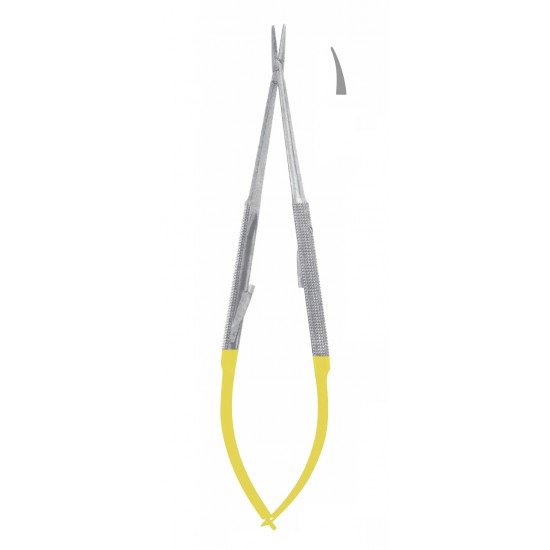 TC BARRAQUER MICRO NEEDLE HOLDER SMOOTH CVD WITH LOCK 21CM