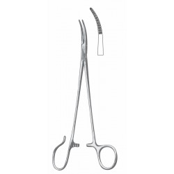 SCHNIDT TONSIL SEIZING FORCEP 1-CUT RING HALF CVD 19CM