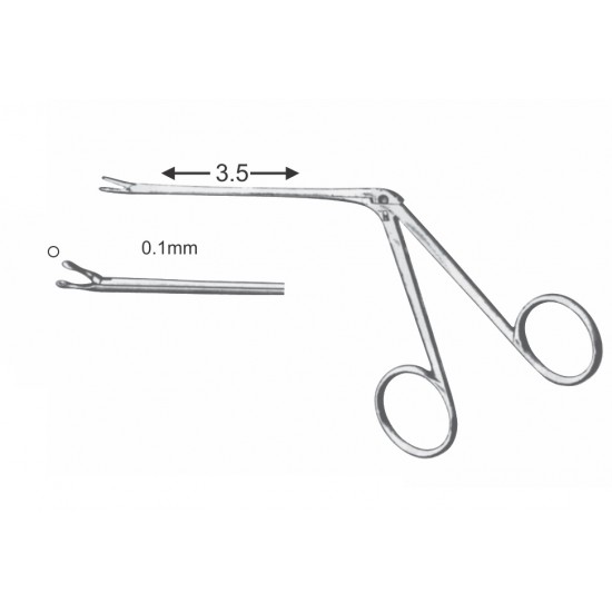 HARTMAN EAR FORCEP 1MM CUP TYPE 9CM SHAFT