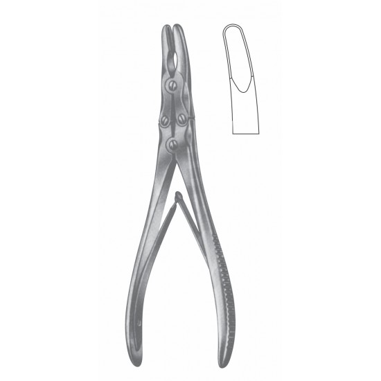 ZAUFAL-JANSEN DOUBLE ACTION BONE RONGUER 5 X 15mm POINT 18CM