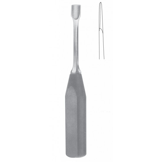 LEXER GOUGE WITH FIBER HANDLE 8mm 23CM