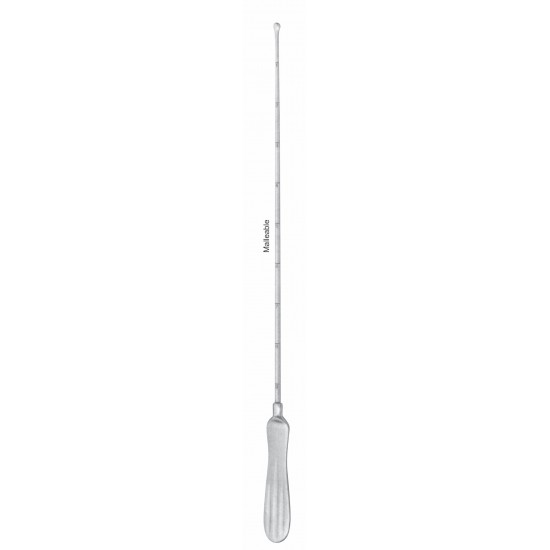 MAYO UTERINE SOUND 5mm, 34CM MALLEABLE