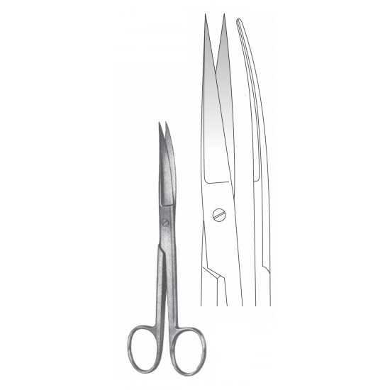 STANDARD OPERATING SCISSOR SH/SH CVD 16.5CM