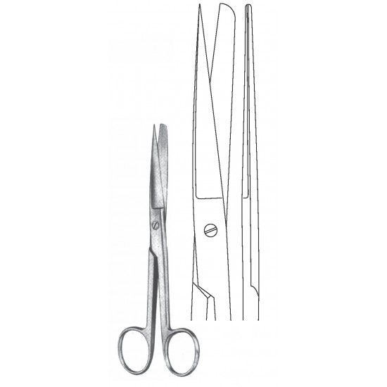 STANDARD OPERATING SCISSOR SH/BL STR 18.5CM