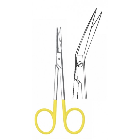 TC IRIS FINE SCISSOR ROUND ANGULAR CVD 11.5CM