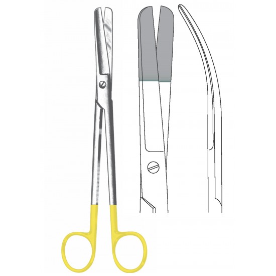 TC SIMS UTERINE SCISSOR CVD 23CM