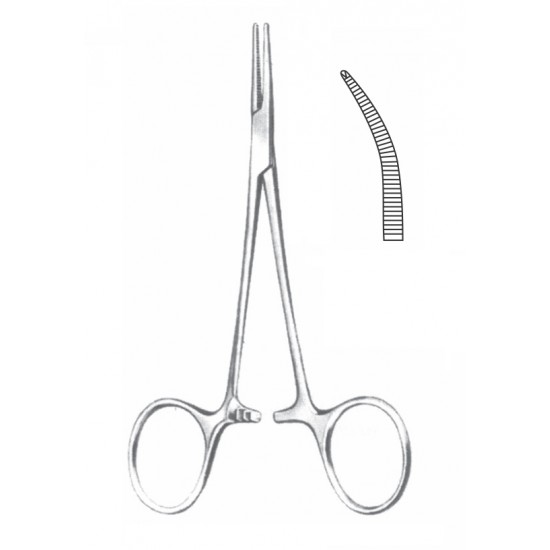 HALSTEAD MOSQUITO FORCEP 1X2 CVD 12.5CM