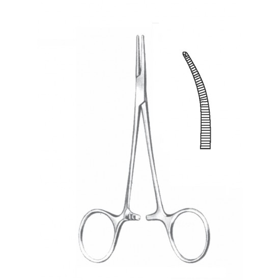 HALSTEAD MOSQUITO FORCEP 1X2 CVD 14CM