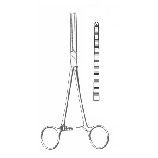 KOACHER (OCHSNER) FORCEP 1X2 STR 18CM