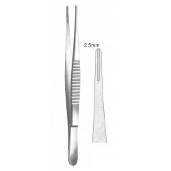 DEBAKEY INTESTINAL FORCEP (TWEEZER TYPE) 2.8mm, 15CM