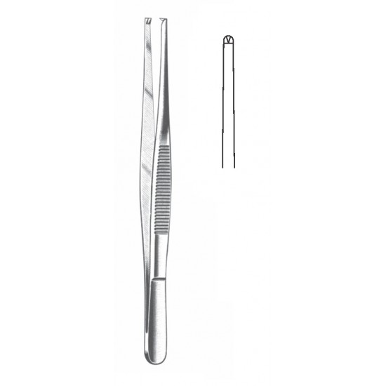 TISSUE FORCEP 1X2 TEETH 14.5CM