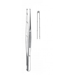 TISSUE FORCEP 1X2 TEETH 18CM