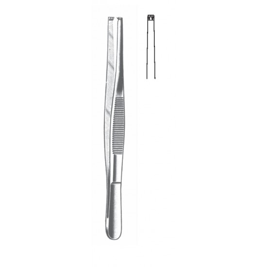 TISSUE FORCEP 2X3 TEETH 11.5CM