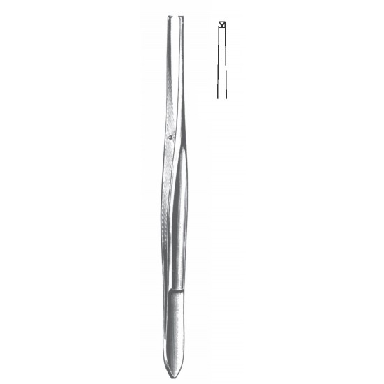 CUSHING TISSUE FORCEP 1X2TEETH 17.5CM