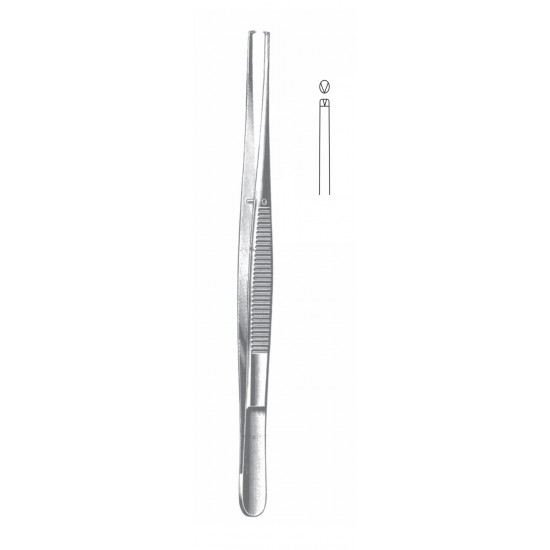 POTTS-SMITH TISSUE FORCEP 1X2 TEETH 5CM