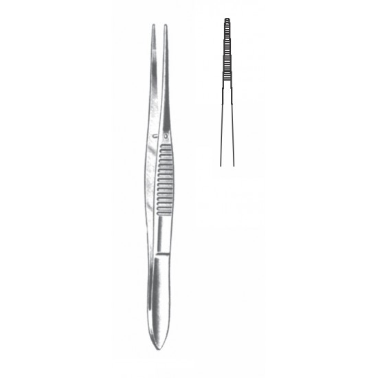 IRIS DRESSING FORCEP STR 10.5CM