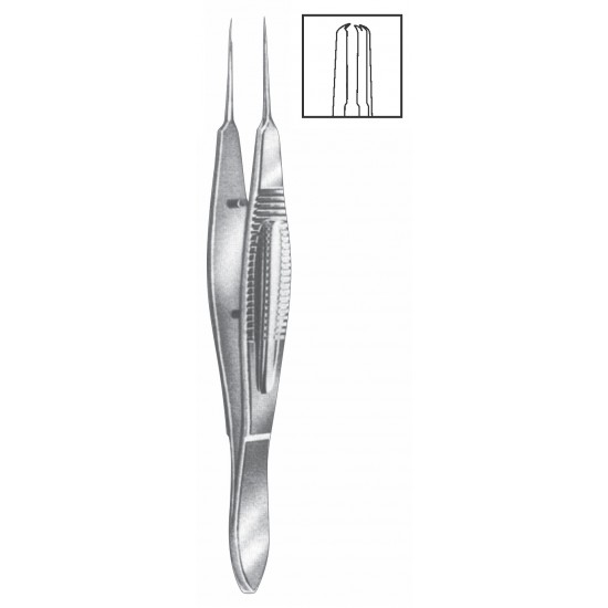 CASTROVIEJO MICRO TISSUE FORCEP 1X2 TEETH 0.30mm, 11CM