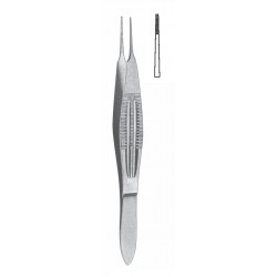 TC CASTROVIEJO MICRO TISSUE FORCEP 1X2 TEETH 0.30mm, 11CM