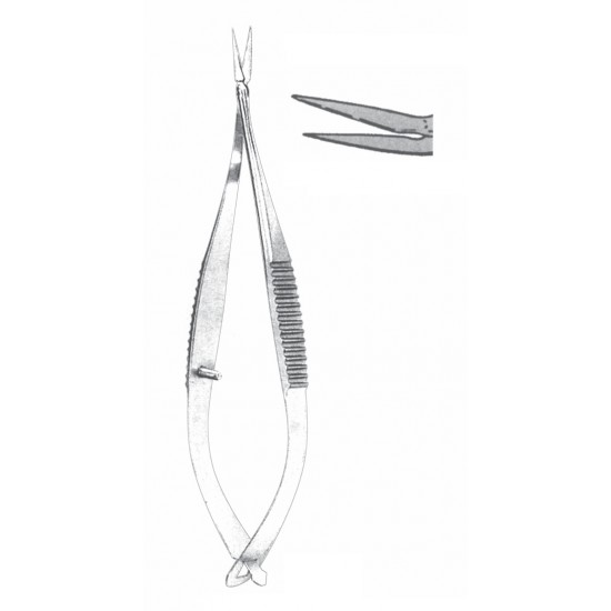 VANNAS MICRO SCISSOR ANGLED ON FLAT 8CM VERY DELICATE