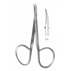 RIBBON IRIS SCISSOR SMALL BLADE CVD 9.5CM