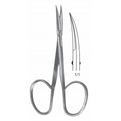 RIBBON IRIS SCISSOR LARGE BLADE STR 9.5CM