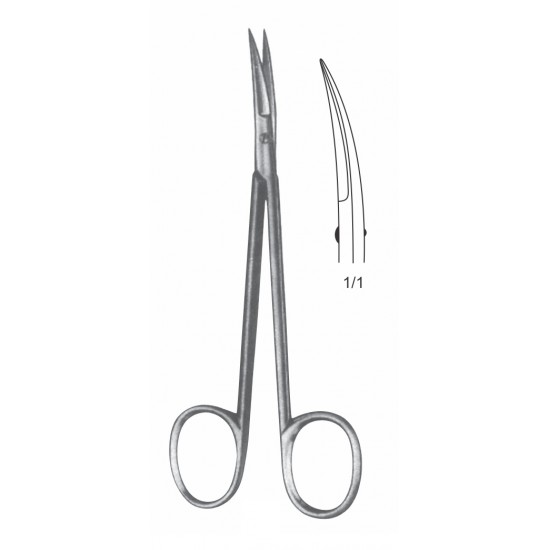 KNAPP MICRO SCISSOR SHARP CVD 12CM