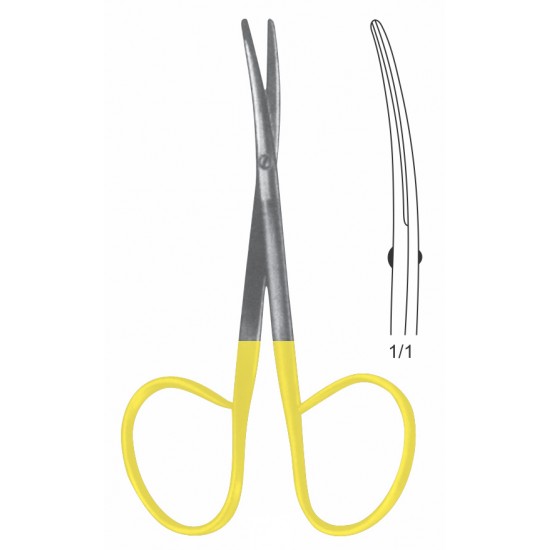 TC RIBBON BABY METZENBAUM SCISSOR CVD 10CM