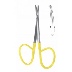 TC RIBBON IRISS SCISSOR BLUNT TYPE CVD 9.5CM