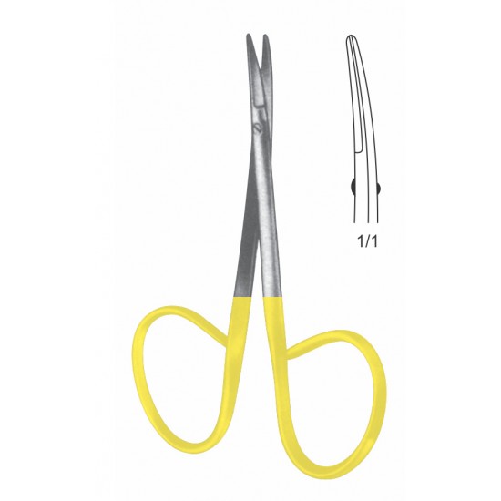 TC RIBBON IRISS SCISSOR BLUNT TYPE CVD 9.5CM