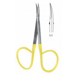 TC RIBBON IRIS SCISSOR SMALL BLADE CVD 9.5CM