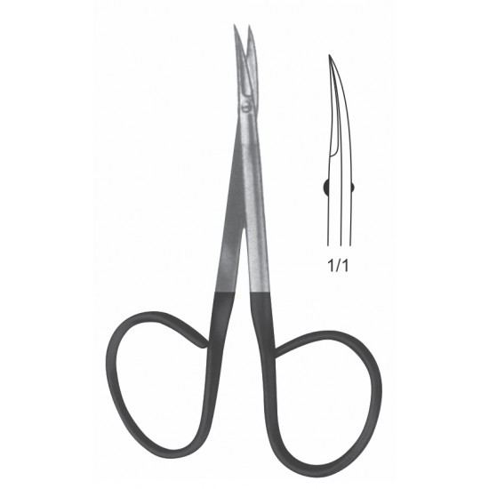 SUPER CUT RIBBON IRIS SCISSOR SMALL BLADE CVD 9.5CM