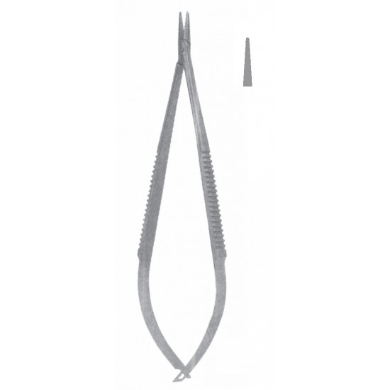 CASTROVIEJO DELICATE NEEDLE HOLDER SMOOTH WITHOUT LOCK STR 23CM