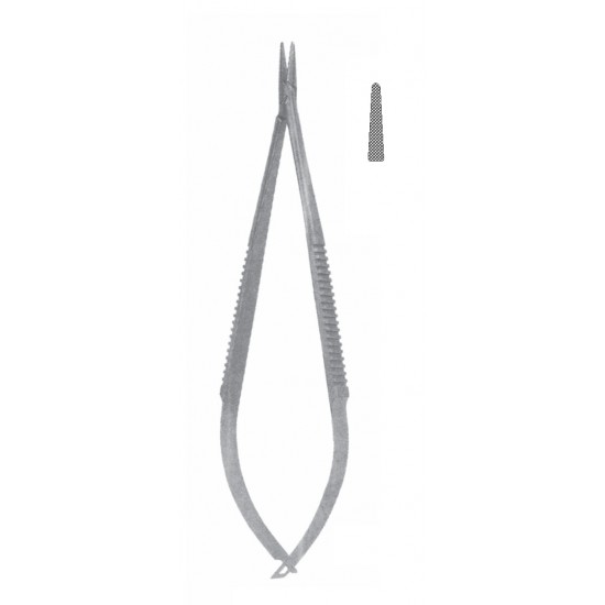 CASTROVIEJO DELICATE NEEDLE HOLDER SERR WITHOUT LOCK STR 21CM