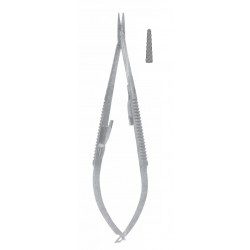 CASTROVIEJO DELICATE NEEDLE HOLDER SERR WITH LOCK STR 23CM