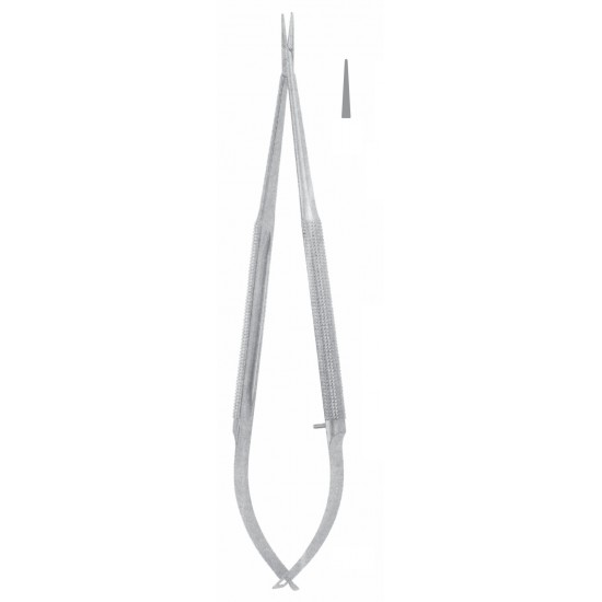 BARRAQUER DELICATE NEEDLE HOLDER SMOOTH STR WITHOUT LOCK 18CM