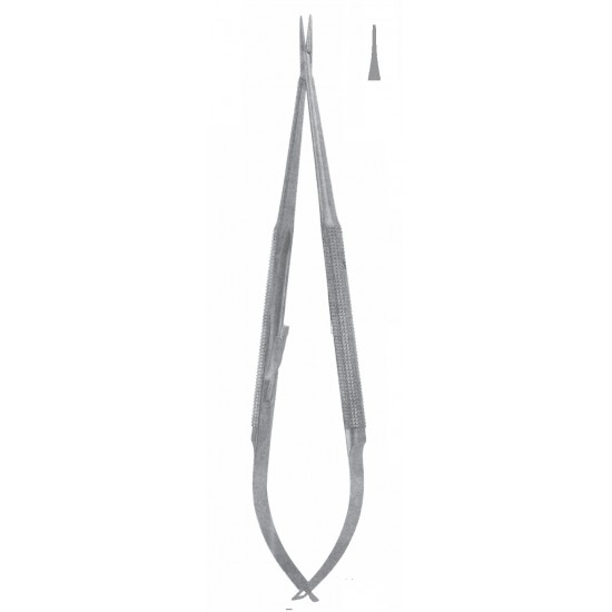 BARRAQUER MICRO NEEDLE HOLDER SMOOTH STR WITH LOCK 15CM