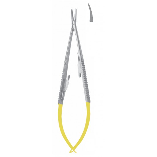 TC CASTROVIEJO DELICATE NEEDLE HOLDER SMOOTH WITH LOCK CVD 18CM