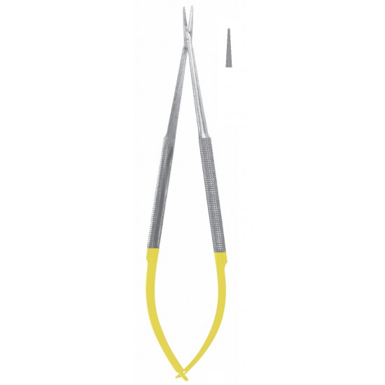 TC BARRAQUER DELICATE NEEDLE HOLDER SMOOTH STR WITHOUT LOCK 18CM