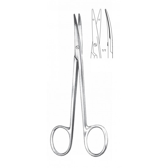 FOMON PLASTIC SURGERY SCISSOR WITH HOLE CVD 14.5CM